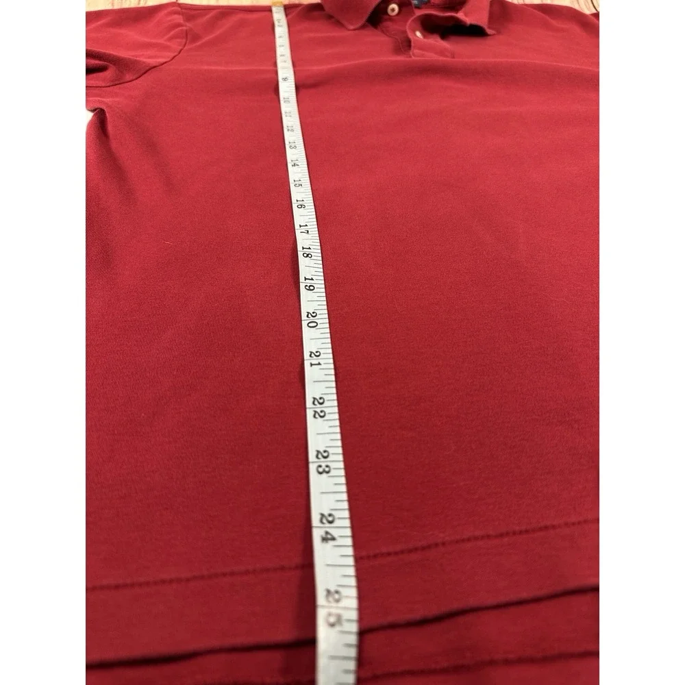 Polo Ralph Lauren Polo Shirt‎ Men Short Sleeve Dark Red MEDIUM